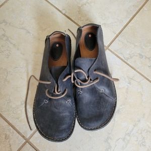 Clark's Women's Janey Mae Black Leather Lace Up Oxford